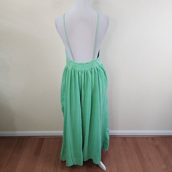 Free People FP Beach Women's 100% Cotton Wide Leg Jumpsuit Overall Size Small - Picture 7 of 13